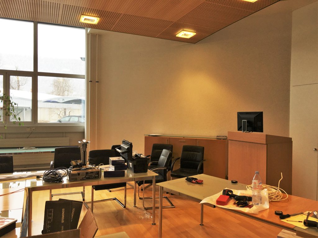 installation materiel audio bureau professionnel neuchatel