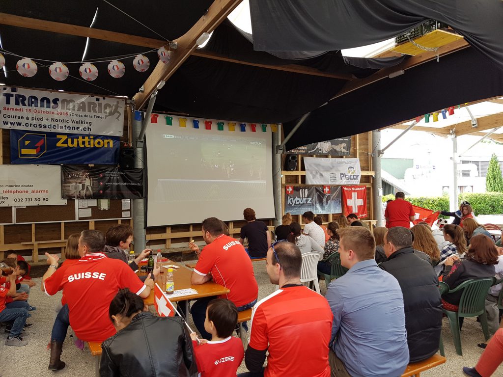 location et installation ecran pour match de foot